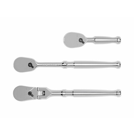 Tekton 3/8 Inch Drive Small Body Ratchet Set 3-Piece SRH99002